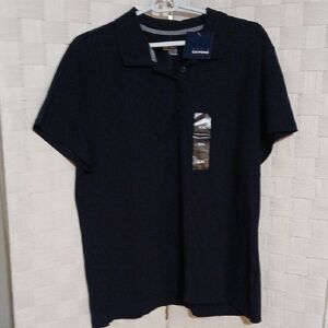 Basic Editions Blue Blouse Classic Top